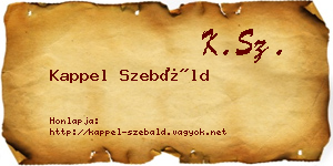 Kappel Szebáld névjegykártya